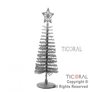 CENTRO HS3869-2 ARBOL PLATA 23CM C/PUNTA x 1